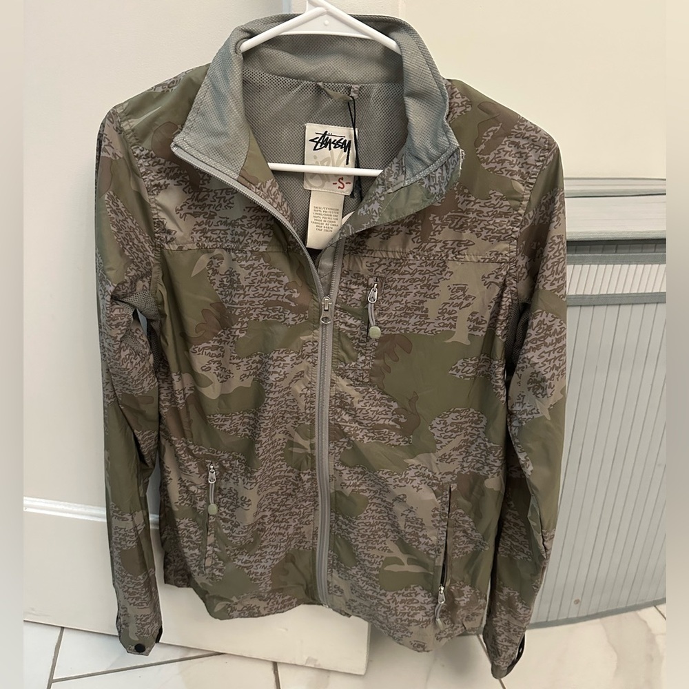 Stussy Windbreaker Jacket Camo Small Girls